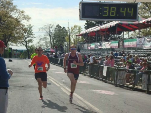 The Fits in action at the Apple Blossom 10K