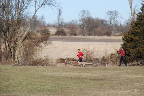 Vern on the back stretch of the course.