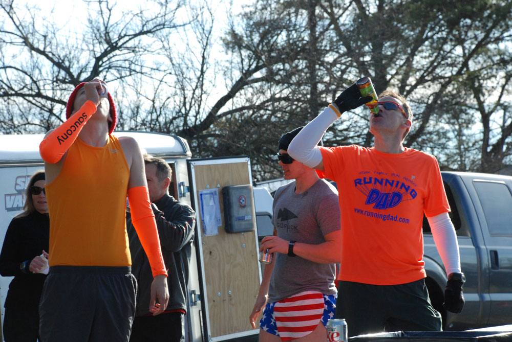 The First Annual Winchester Beer Mile. It went down New Years Day … but would it stay down?