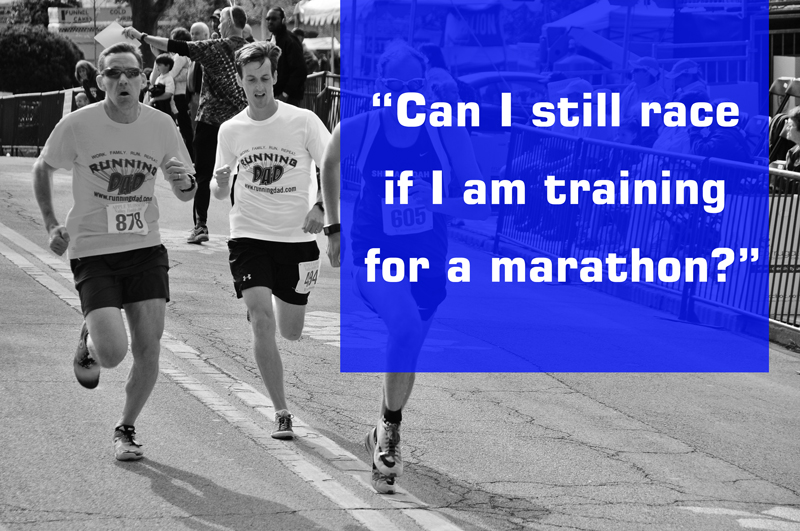 Can I race during my marathon training?